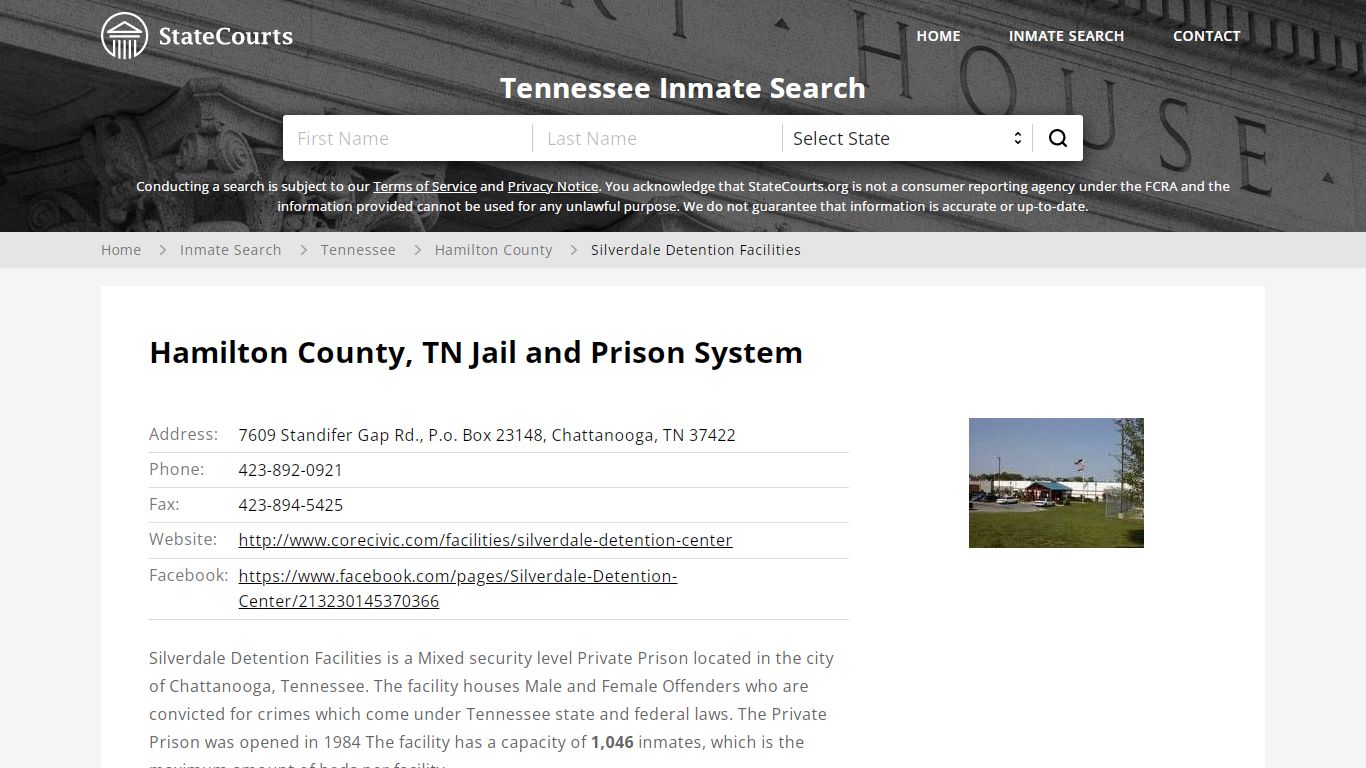 Silverdale Detention Facilities Inmate Records Search ...